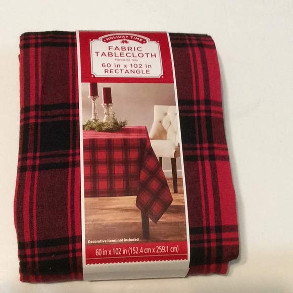 Holiday Time New Buffalo Plaid Rectangle 60"X102" Fabric Tablecloth - Picture 2 of 7